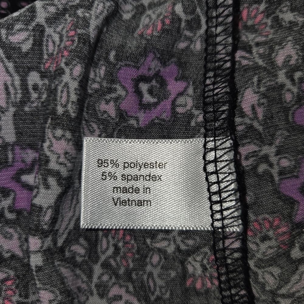 Lane Bryant Floral Relaxed Blouson-Sleeve Banded-Bottom Top Blouse 18/20 - Picture 10 of 10